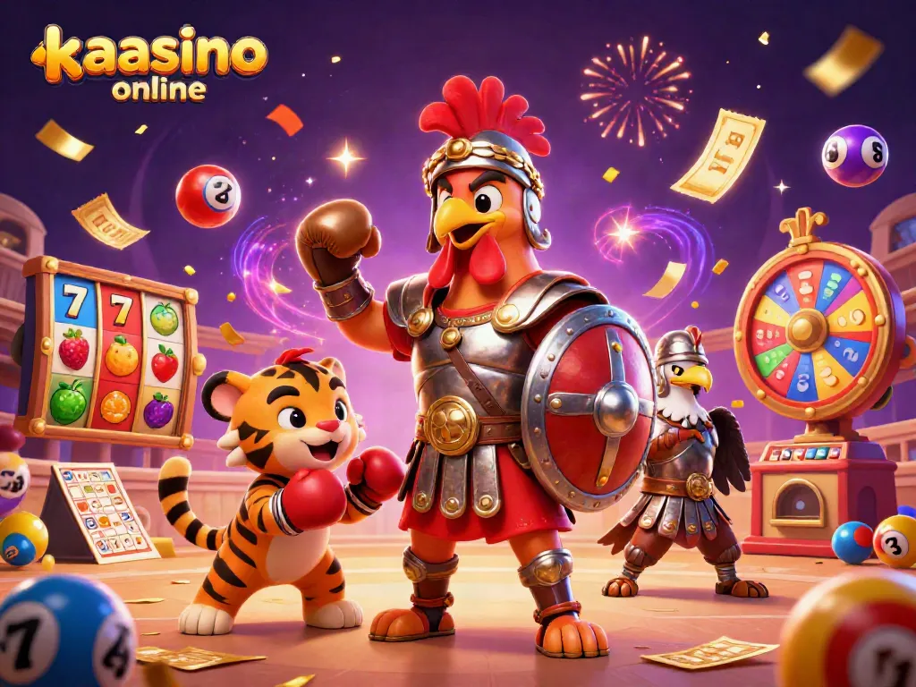 Experience thrilling gaming action at kaasino online with slots, vibrant characters, and dynamic gameplay elements.